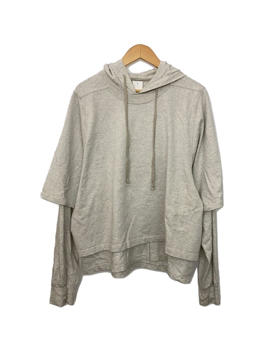 RICK OWENS DRKSHDW◇レイヤード/パーカー/L/コットン/GRY/無地